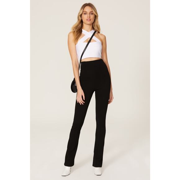 Herve by Herve Leger White Bandage Crisscross Sleeveless Crop Top Size Small - Picture 2 of 14